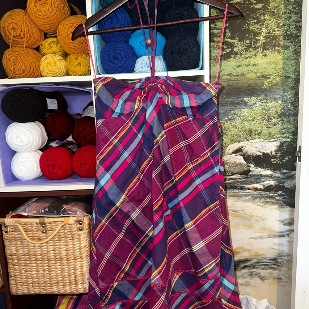 Roxy Multicolor Plaid Dress - image 1